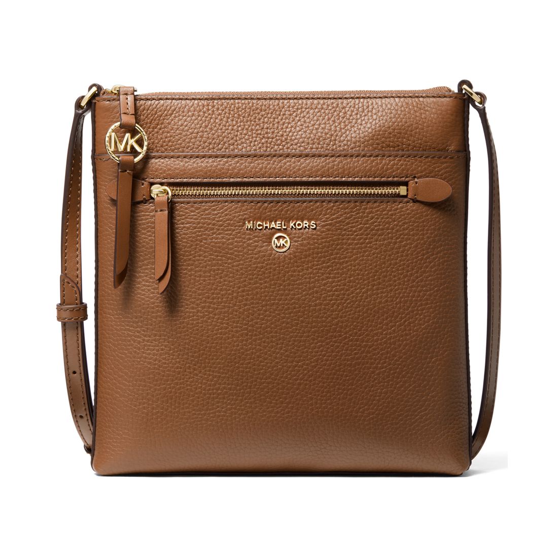 Michael Kors Jet Set Charm Leather Small North South Flat Crossbody Bag