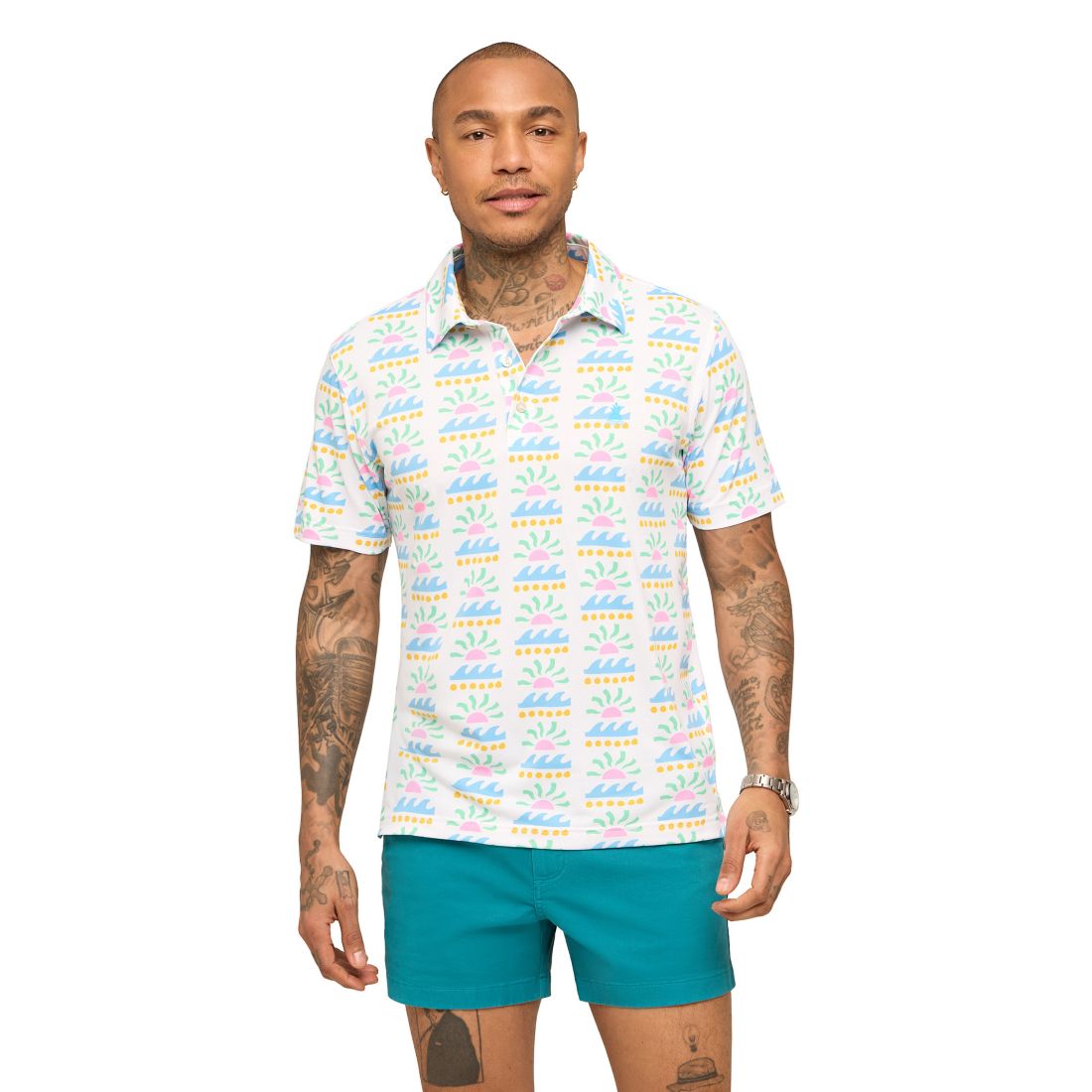 Chubbies Men's The Easygoer Printed Polo Shirt
