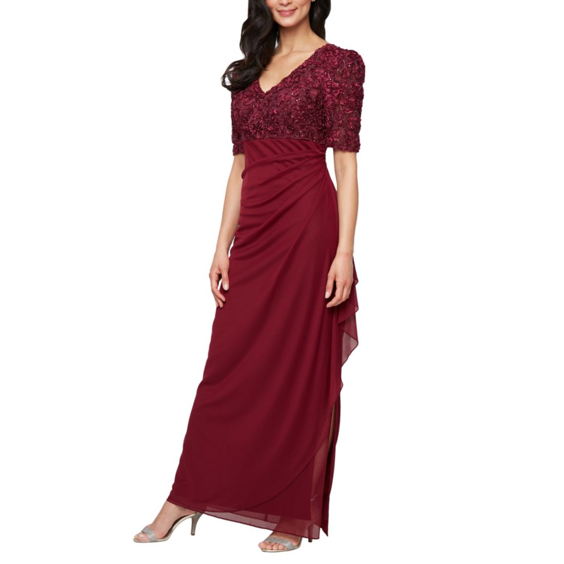 Macy*s Alex Evenings Petite Empire Waist Dress available now at
