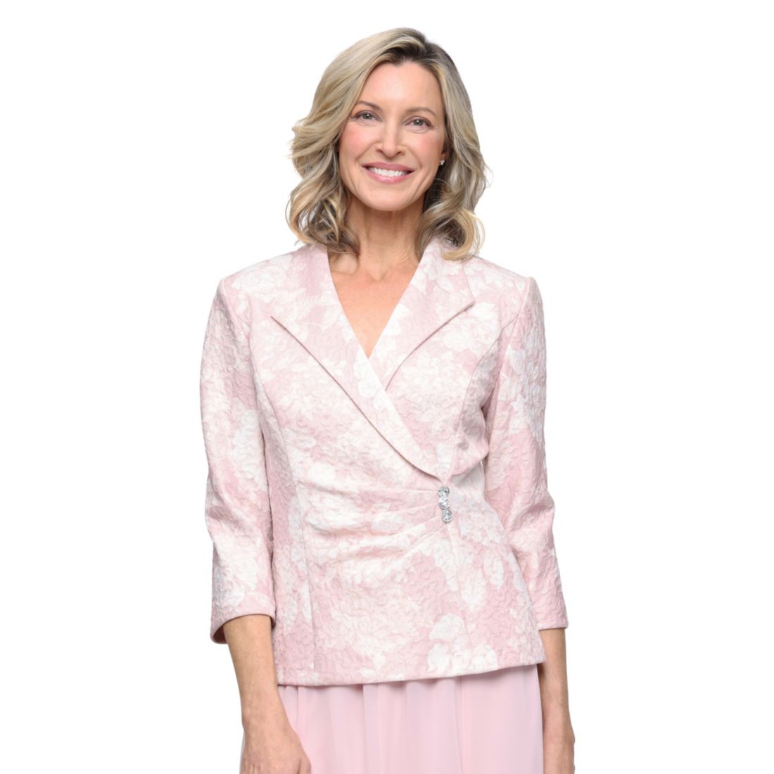 Alex Evenings Women's Printed Jacquard Top