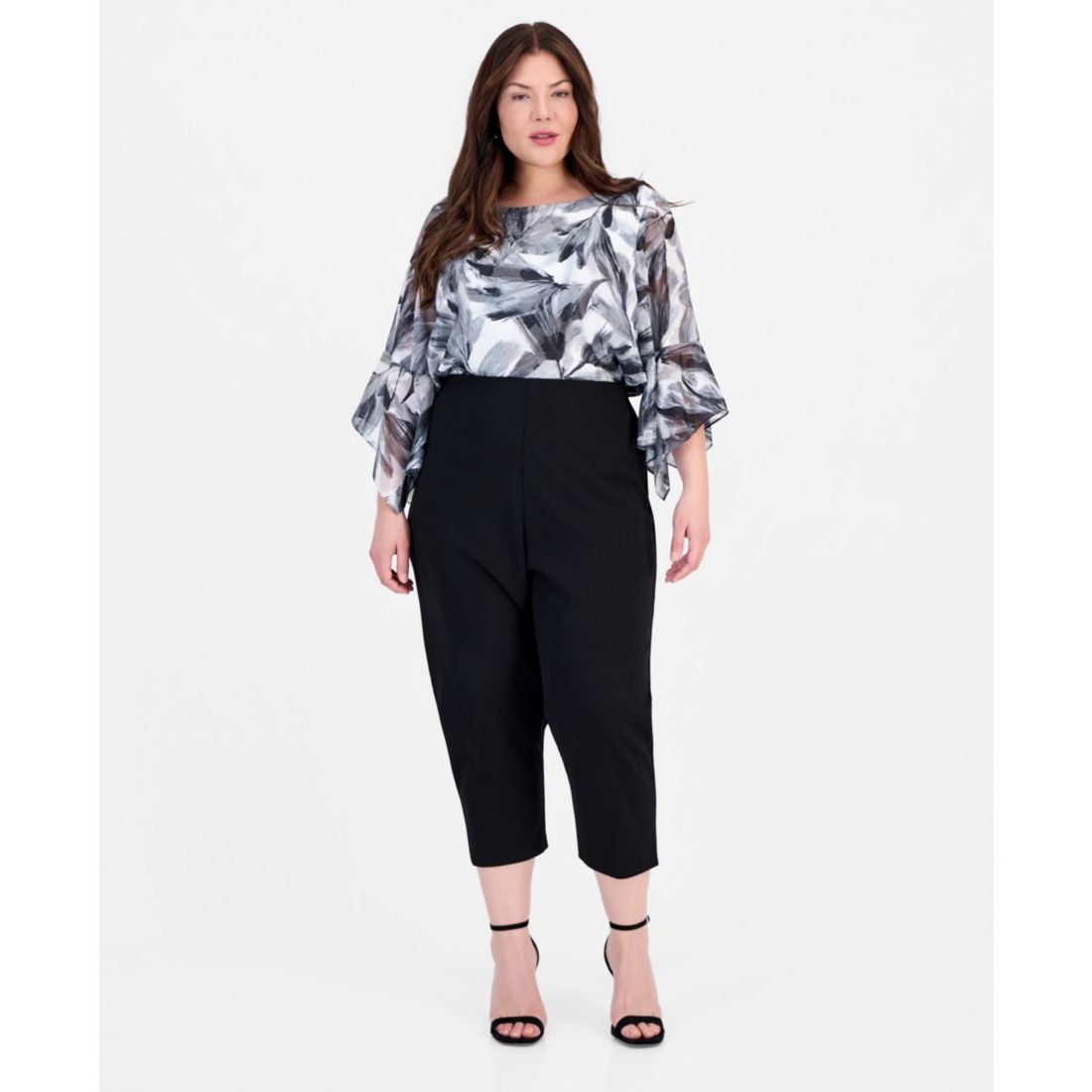 Alex Evenings Plus Size Cropped Slim Fit Pants