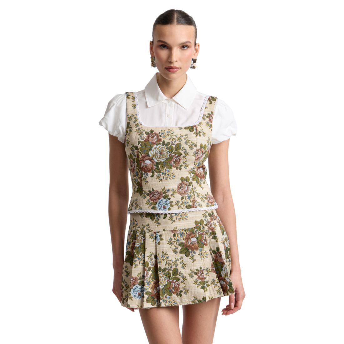 Avec Les Filles Women's Square Neck Top