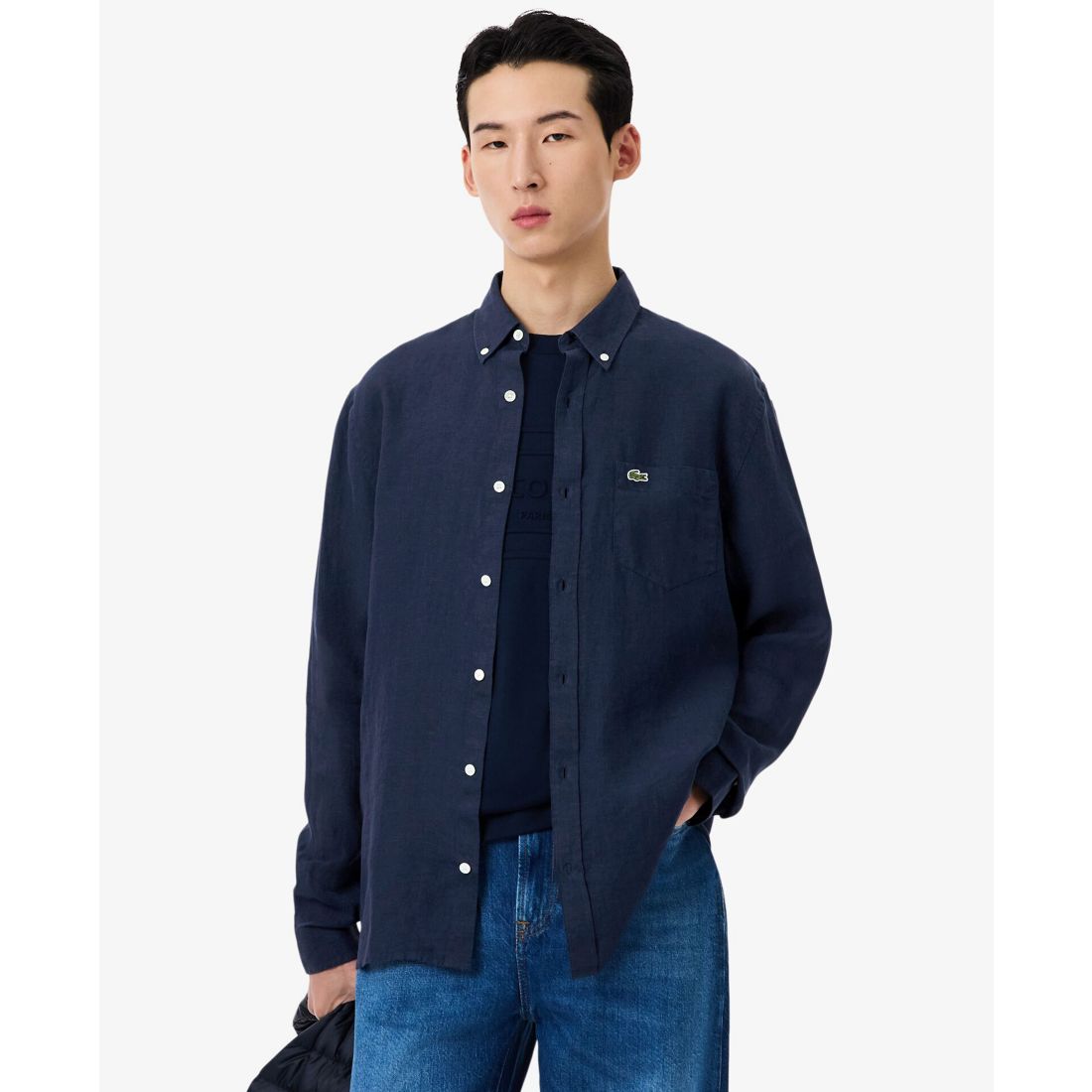 Lacoste Men's Regular-Fit Linen Shirt
