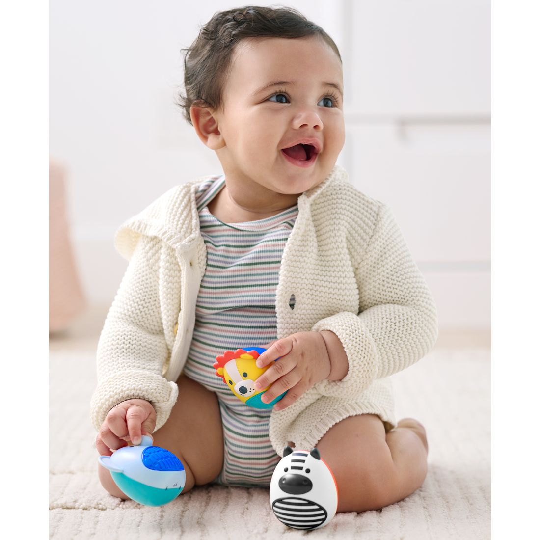 Skip Hop Jungle Beats Baby Egg Shaker Set