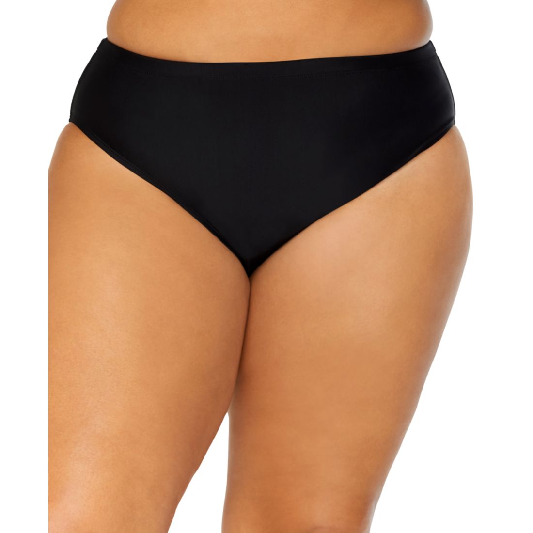 Island Escape Plus Size Solid Bikini Briefs, Exclusively at Macy's