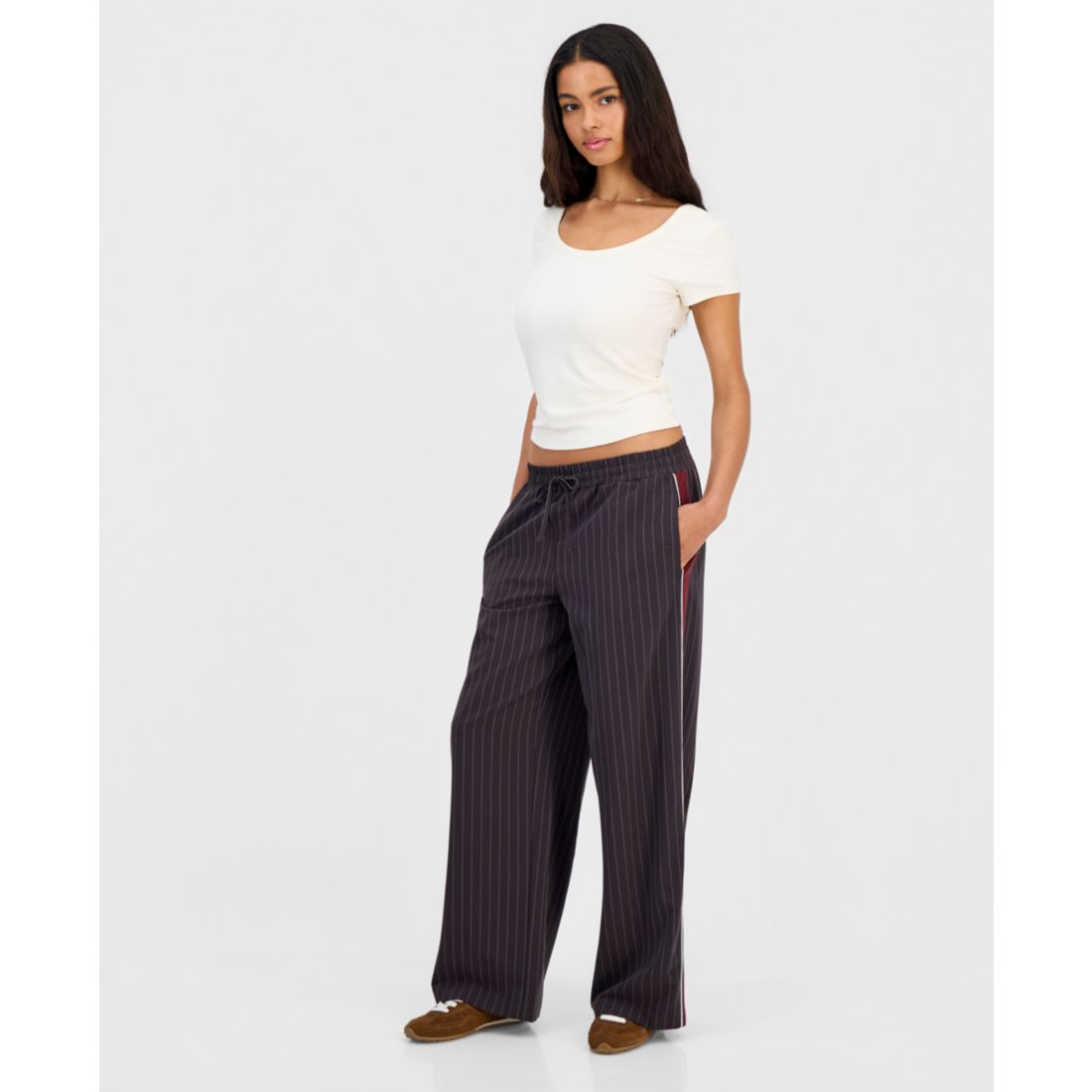 Sincerely Jules Juniors' Striped Drawstring Pants