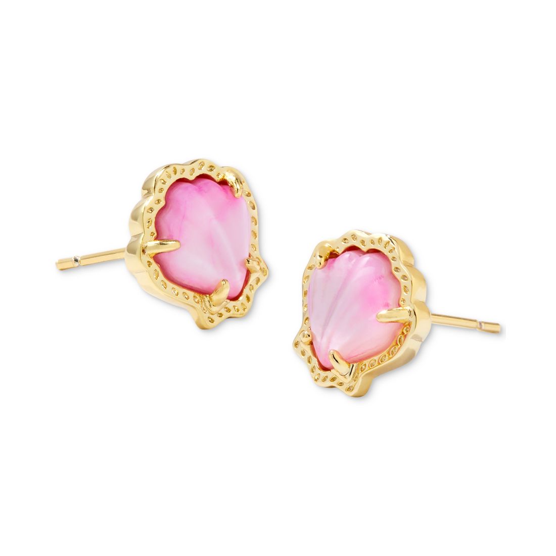 Kendra Scott 14k Gold-Plated Stone Shell Stud Earrings