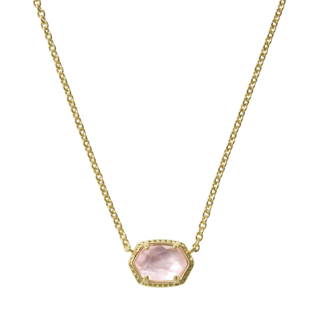 Kendra Scott Daphne Amazonite 14k Gold-Tone Over Brass Short Pendant Necklace