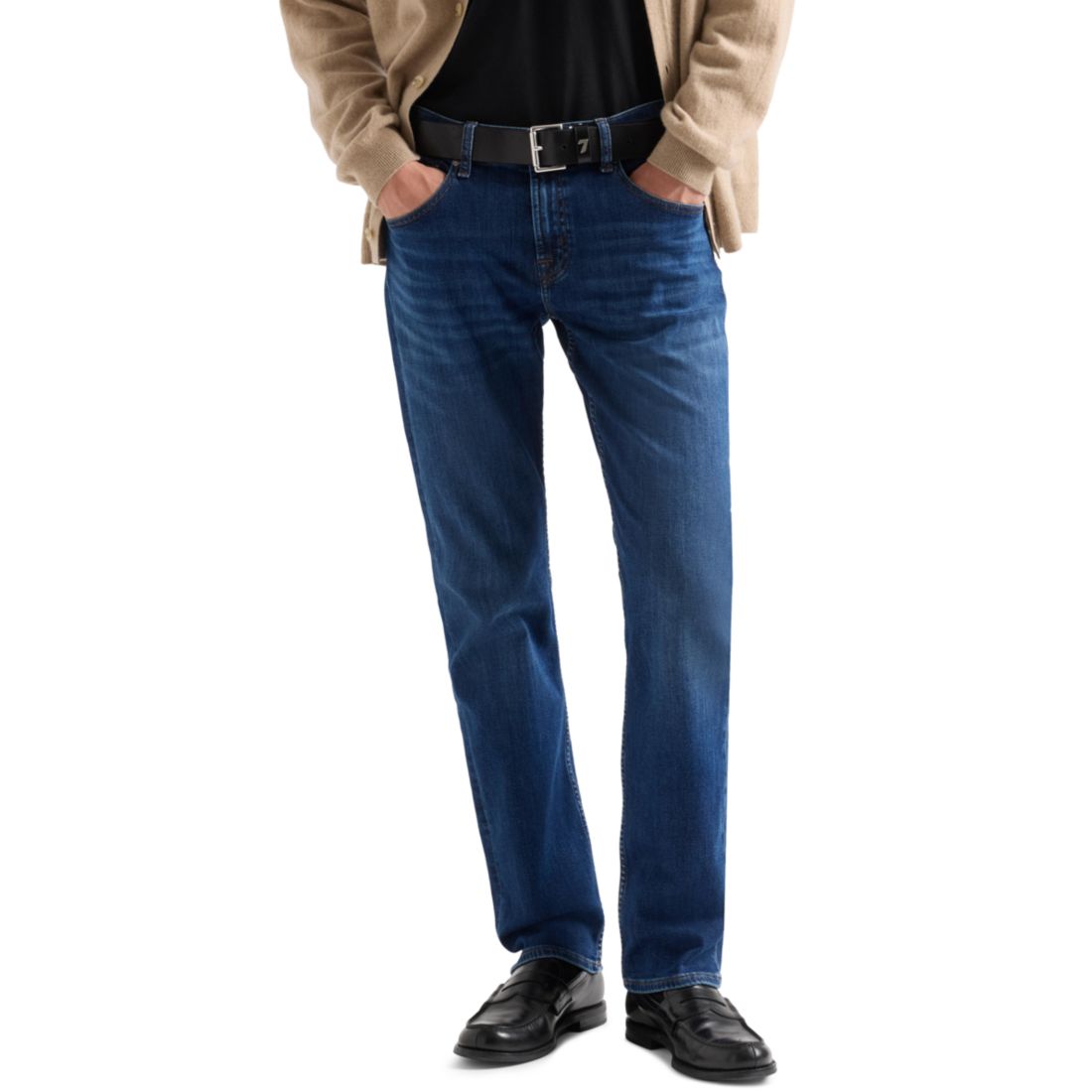 7 For All Mankind Men's Classic Shape Relaxed-Fit Jeans