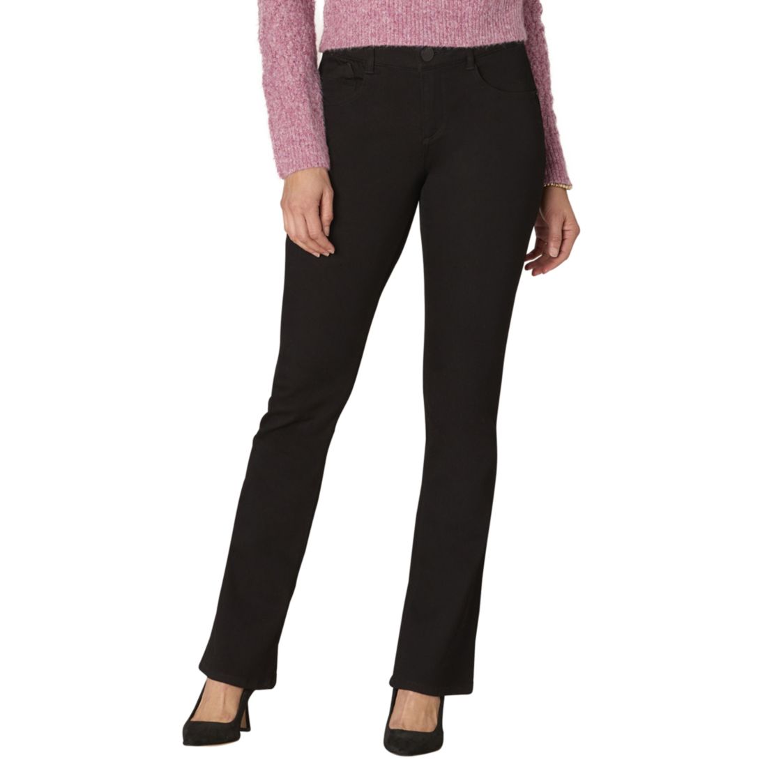 Democracy Petite "Ab"solution Luxe Touch Itty Bitty Bootcut Jeans