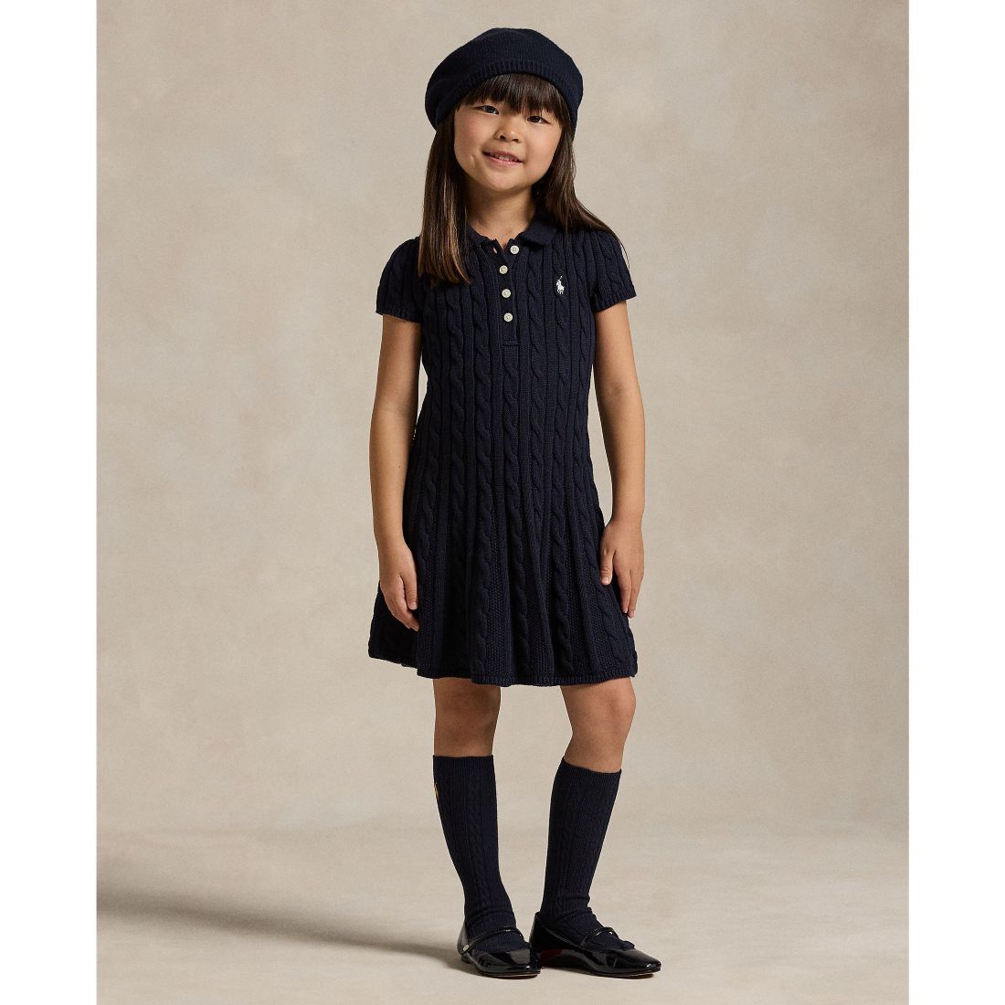 Macy*s Polo Ralph Lauren Toddler and Little Girls Cable-Knit