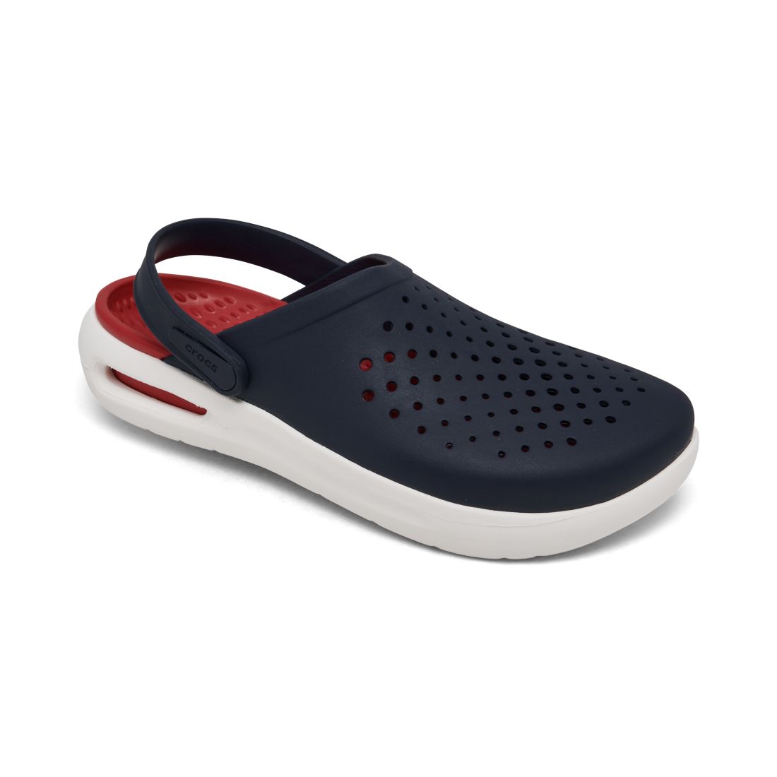 Crocs Men's InMotion Clogs from Finish Line - Navy, White, Red