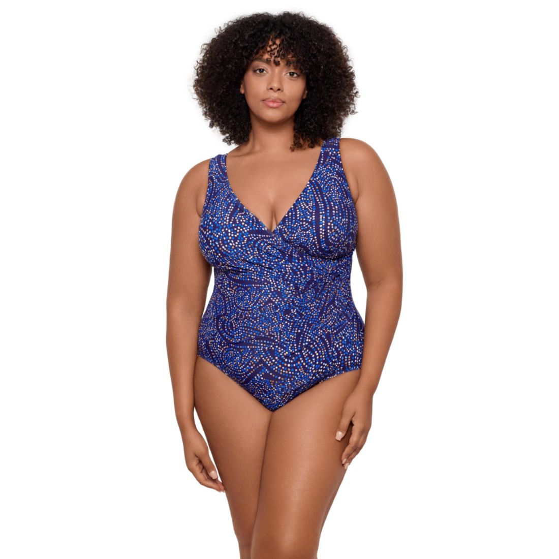 Miraclesuit Plus Size Spotlight Oceanus One Piece Swimsuit