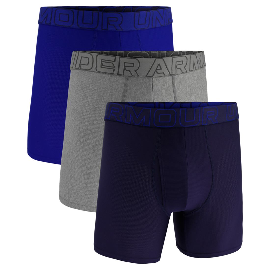 Under Armour Men's 3-Pack Performance Tech Mesh 6" Boxer Briefs