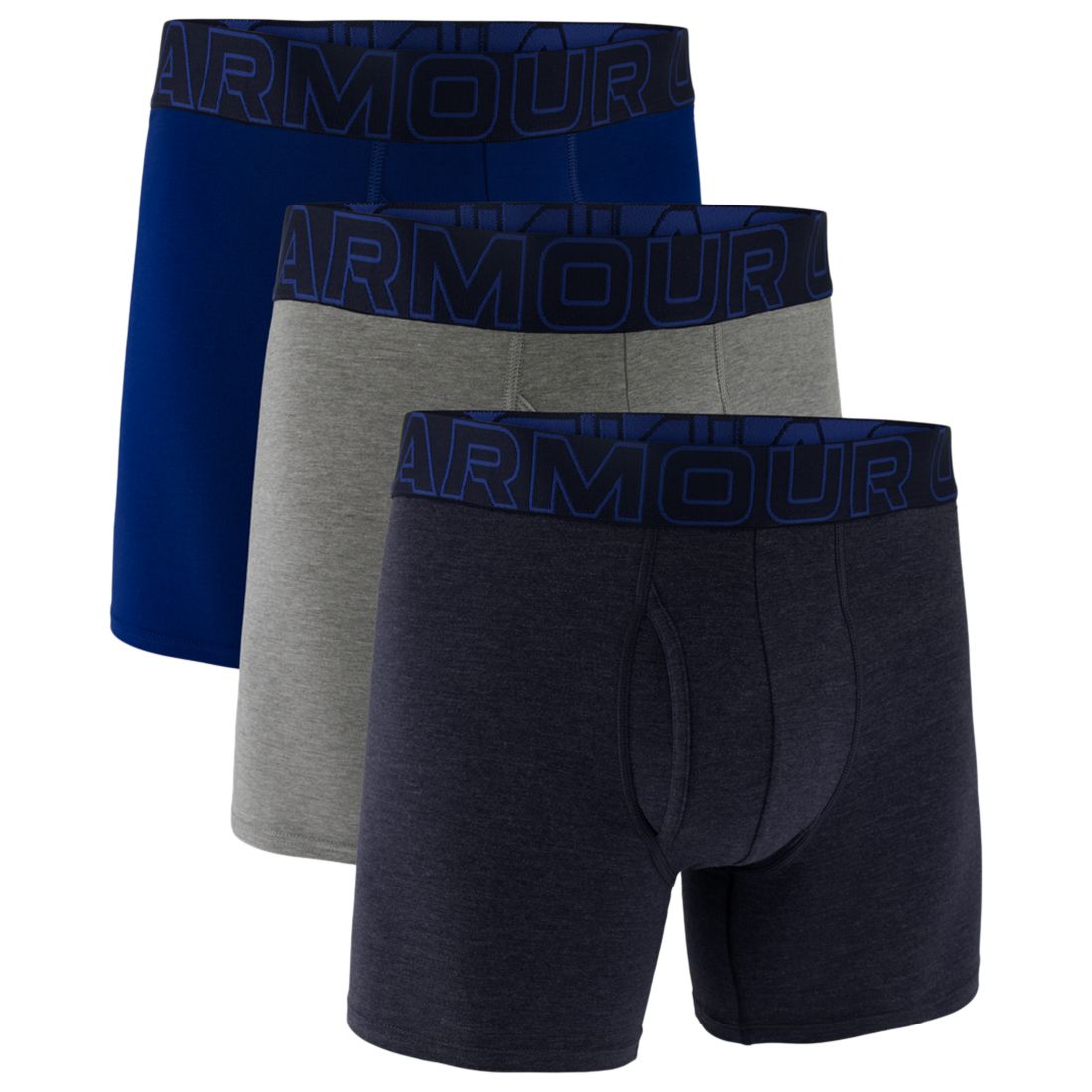 Under Armour Men's 3-Pack Performance Solid 6" Boxer Briefs