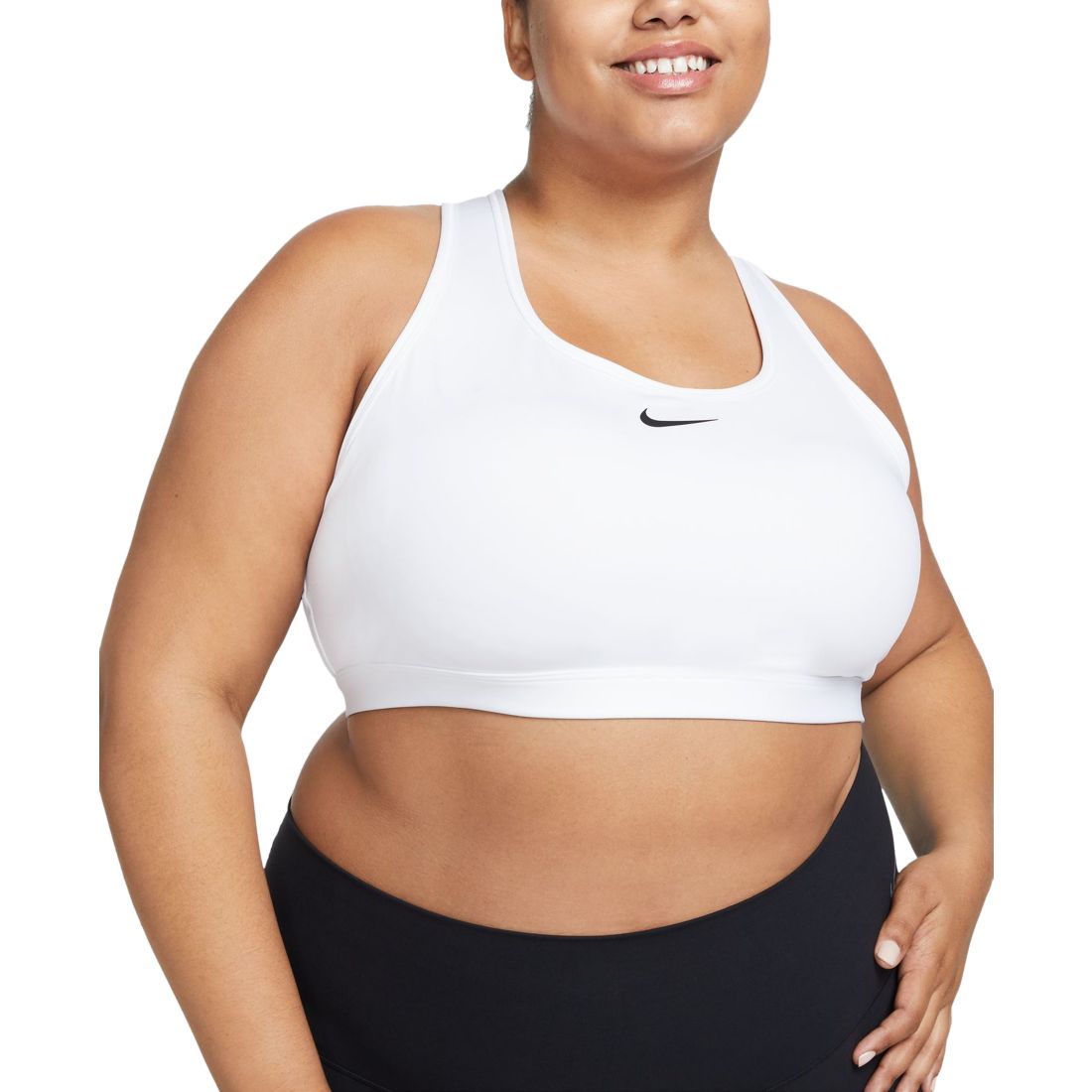 Nike Plus Size Active Medium-Support Padded Logo Sports Bra