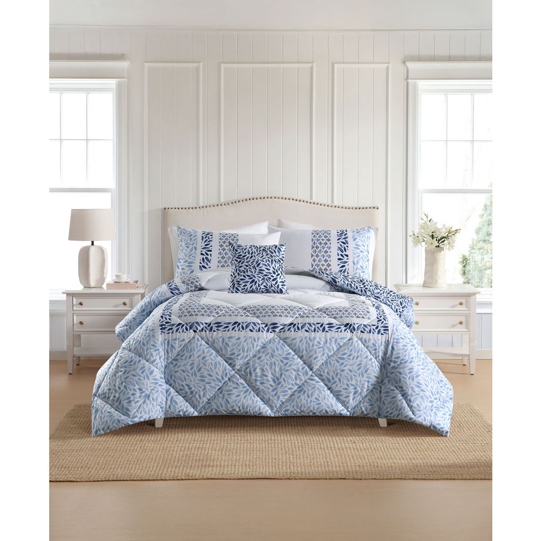Lenox Bluebay 4-Piece Comforter Set, Full/Queen