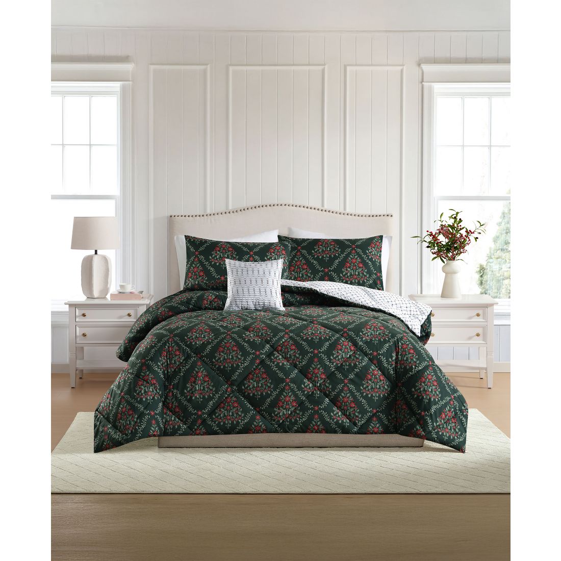 Lenox Holly Tree 4-Piece Comforter Set, King