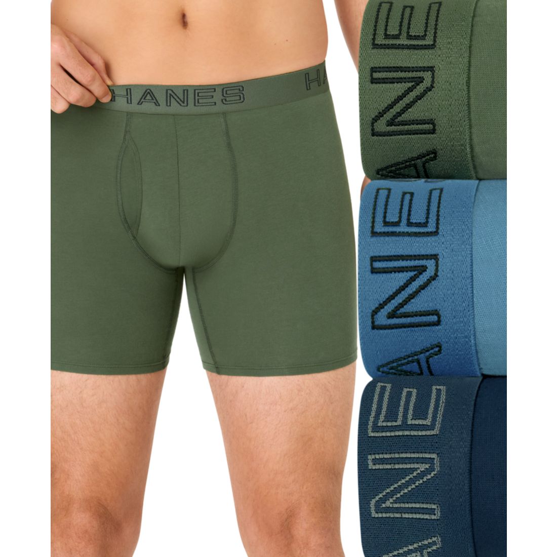 Hanes Men's Ultimate Stretch Boxer Briefs, 3-Pack