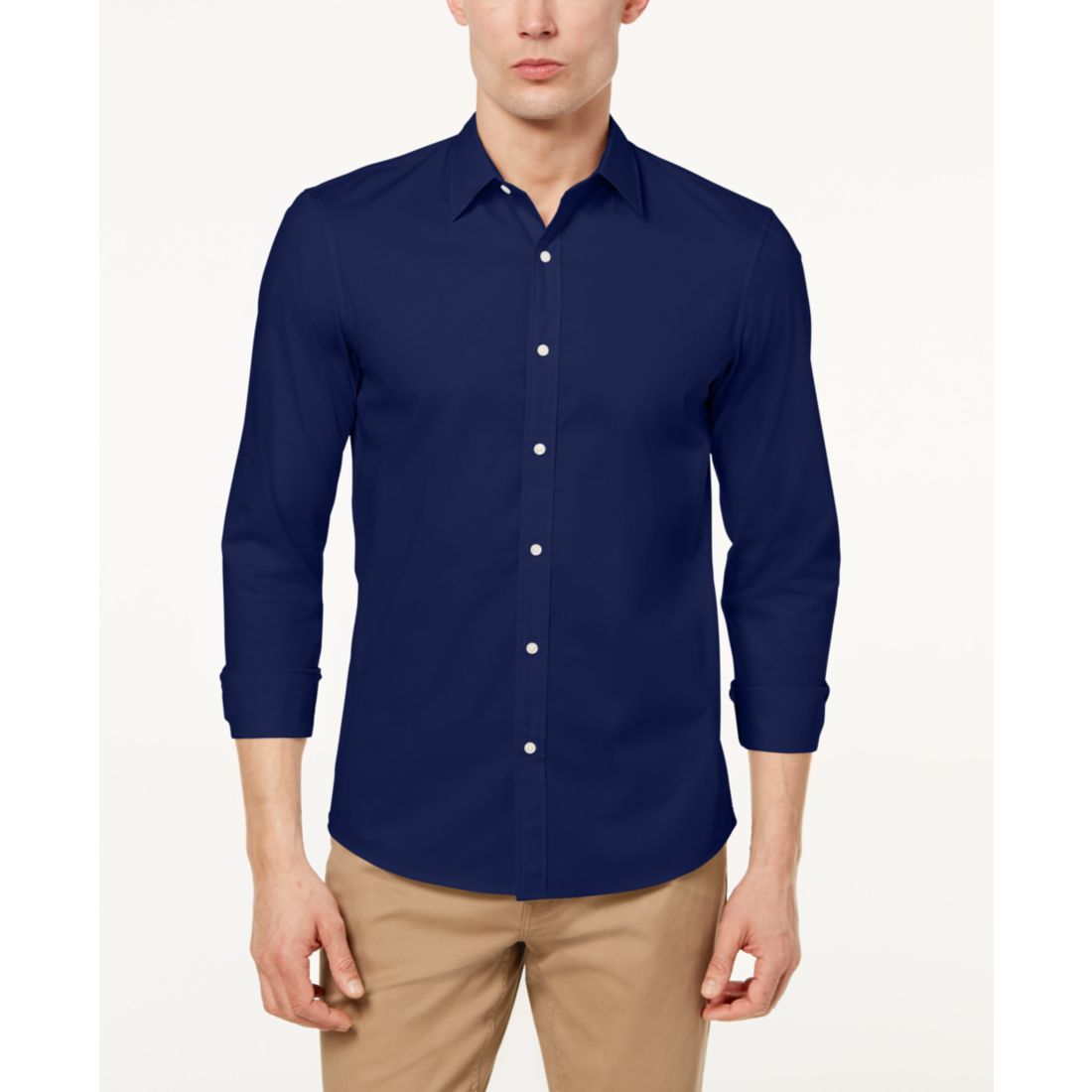 Michael Kors Men's Stretch Button-Front Shirt