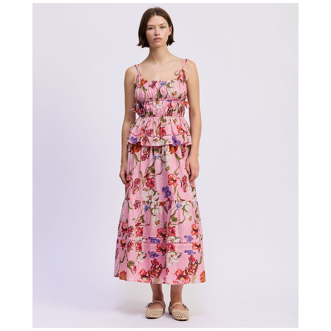 En Saison Women's Celeste Printed Pull-On Maxi Skirt