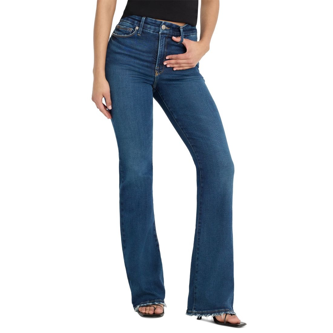 Good American Women's Soft Tech Good Classic Bootcut Jeans