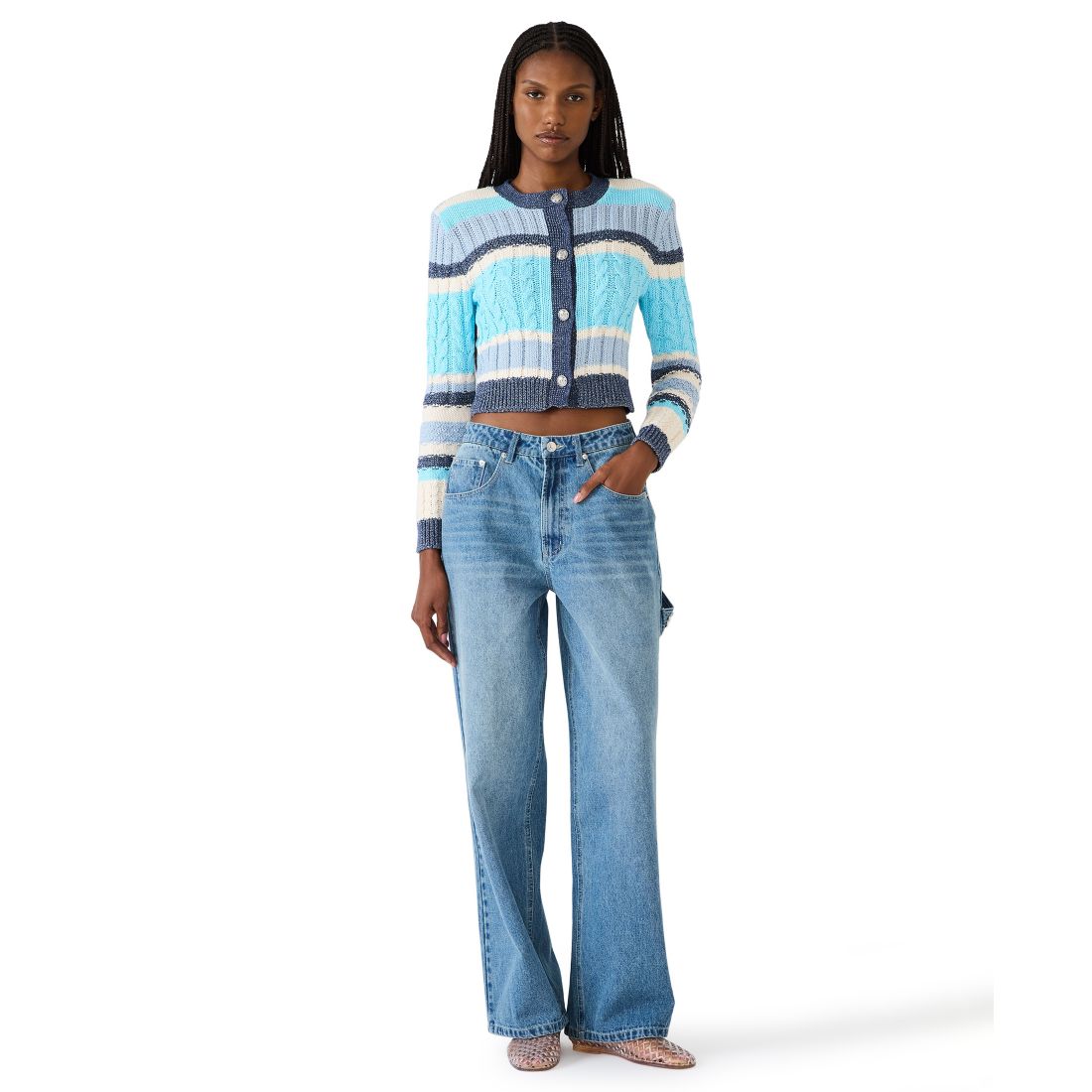 Steve Madden Women's Sydnee Barrel Jeans