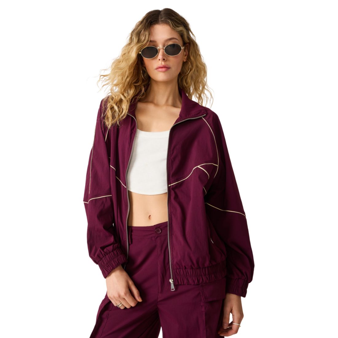 Steve Madden Women's Jacey Zip-Front Jacket