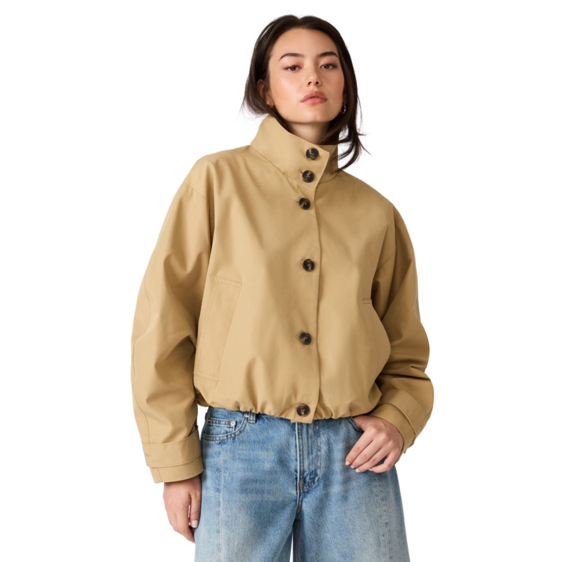 Steve Madden Women's Fayden Button-Front Jacket