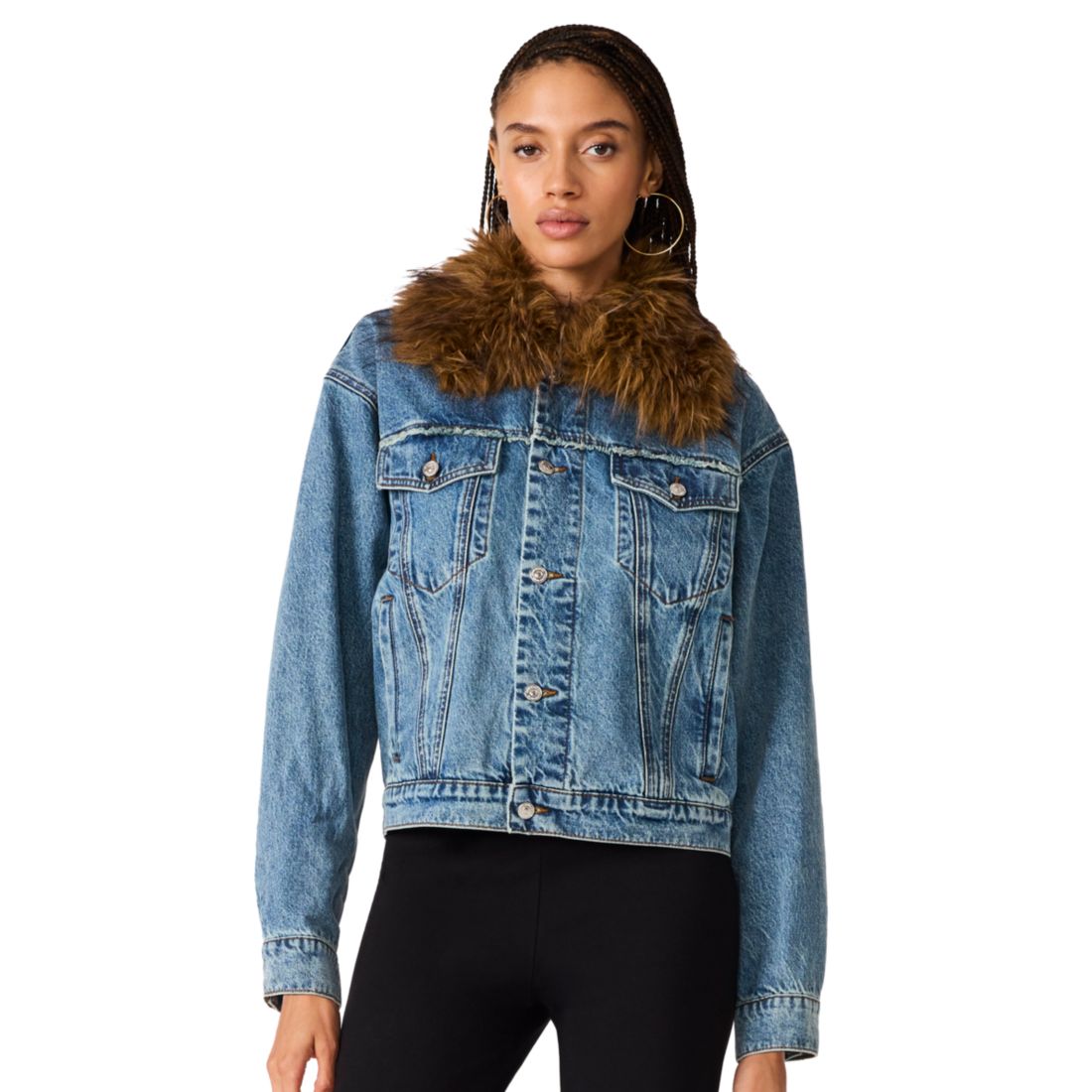 Steve Madden Women's Marky Button-Front Jacket