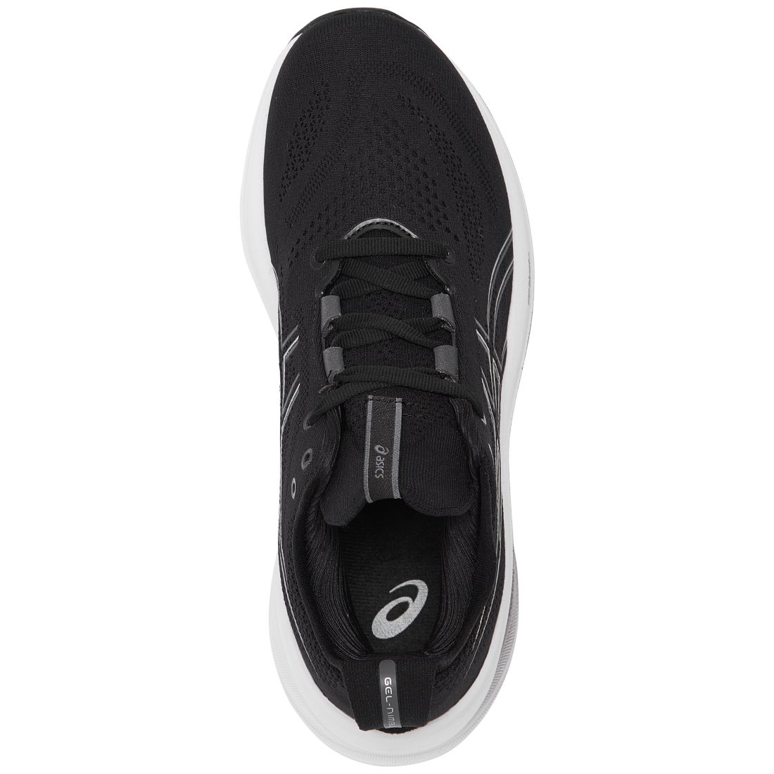 Macy s Asics Women s Gel nimbus 26 Running Sneakers from Finish Line Black Graphite Gray available now at Woodfield Mall