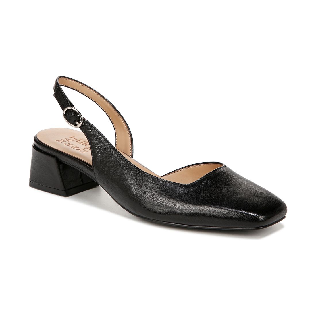 Naturalizer Jayla Mid-Heel Square Toe Slingback Pumps