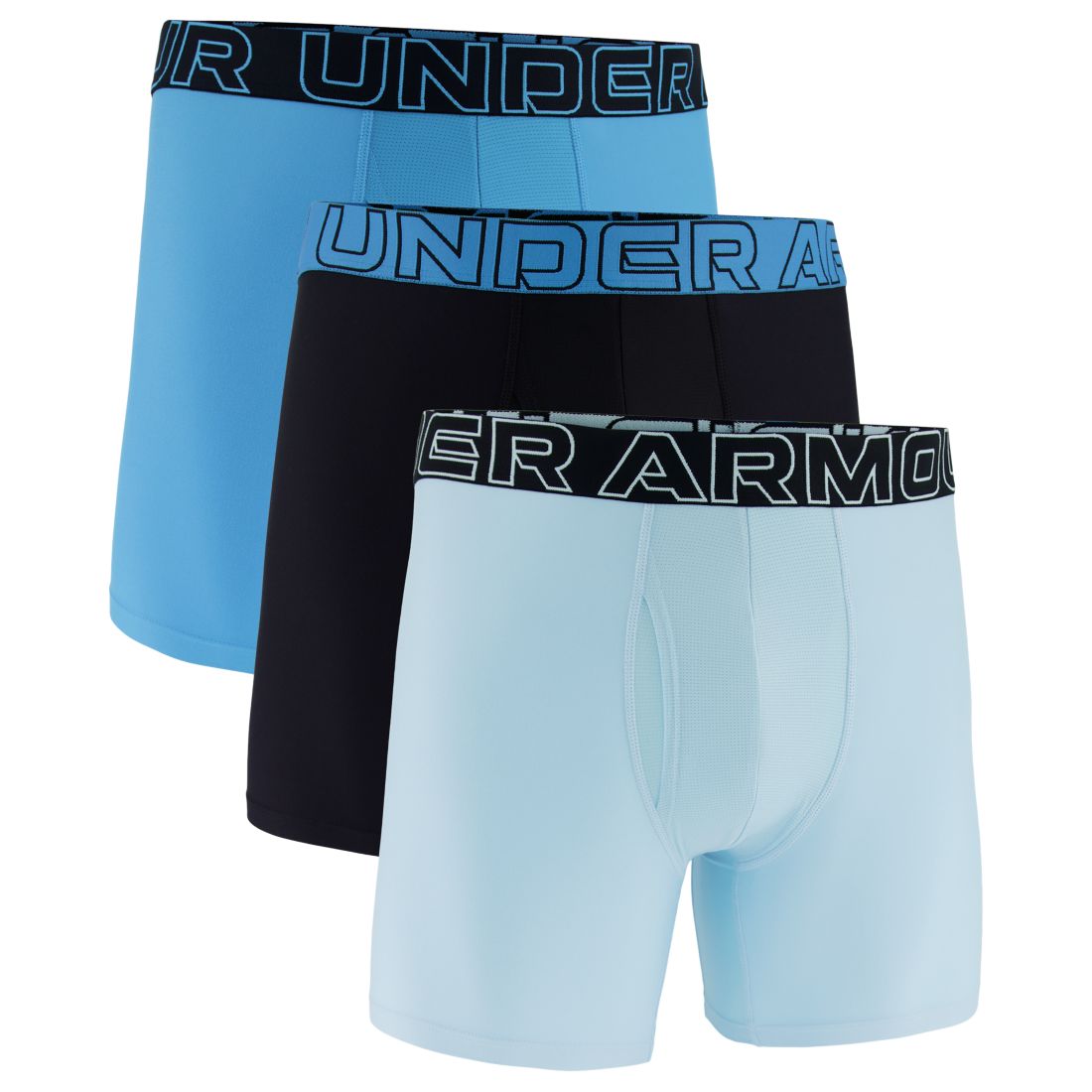 Under Armour Men's 3-Pack Performance Tech Solid 6" Boxer Briefs