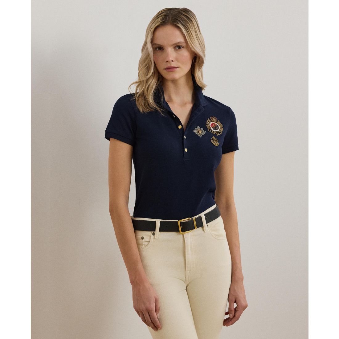 Crest polo shirt best sale