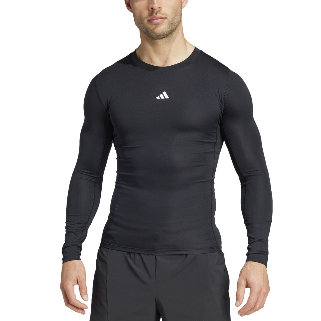adidas Men's Fitted Crewneck Tech-Fit Compression Shirt