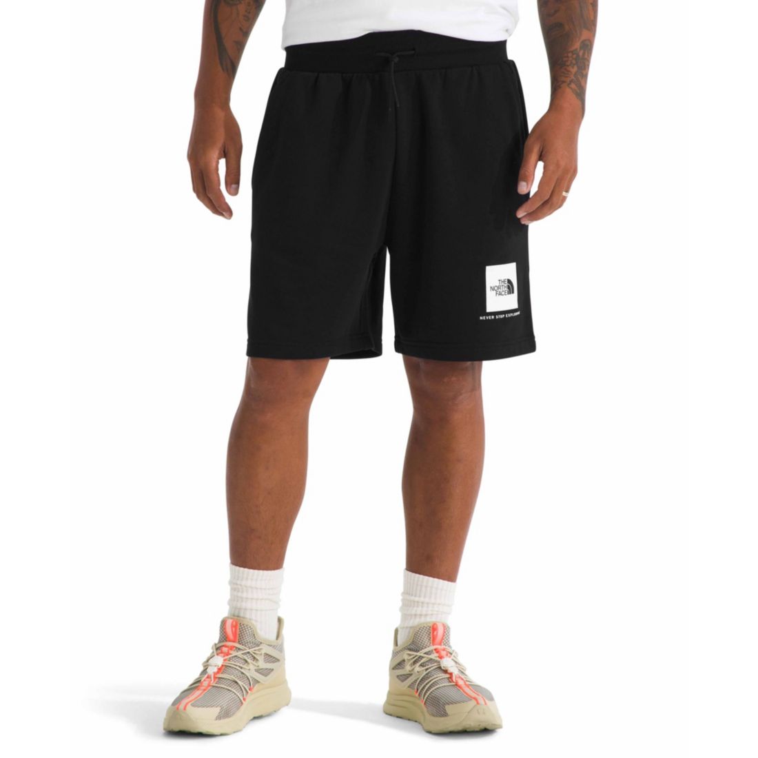 The North Face Men's Box Regular Shorts - Black, White