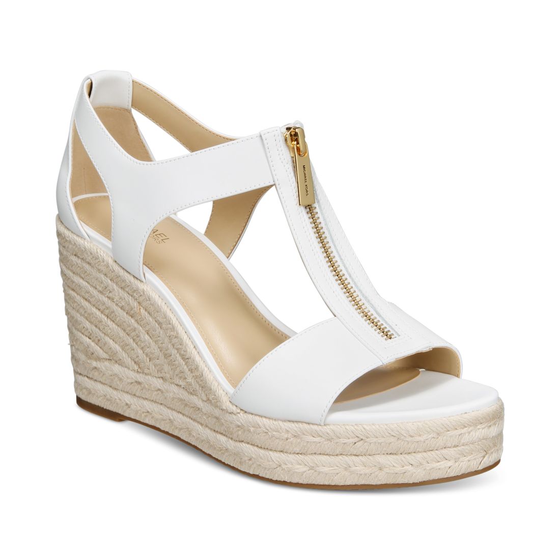 Michael Kors Michael Michael Kors Berkley Zipper Espadrille Platform Wedge Sandals