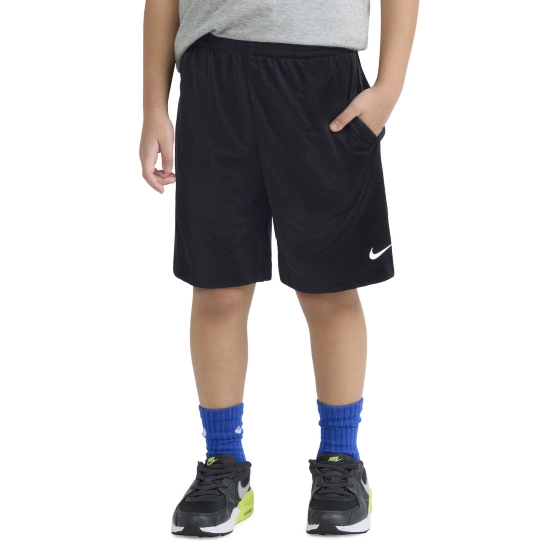 Nike Little Boys Dri-fit Logo Mesh Pull-On Shorts