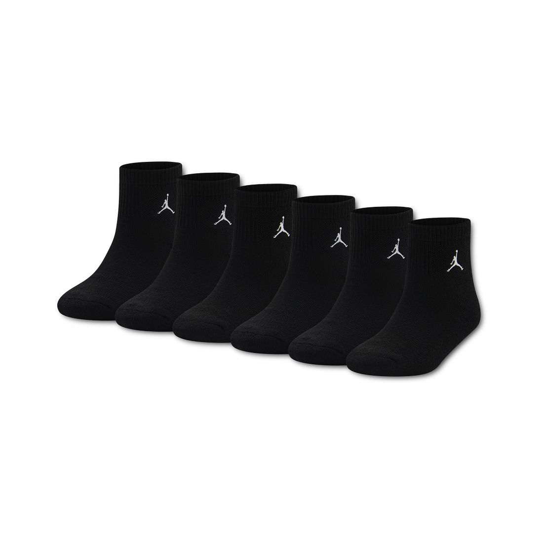 Jordan Boys' 7-11 Ankle Socks, 6-Pack