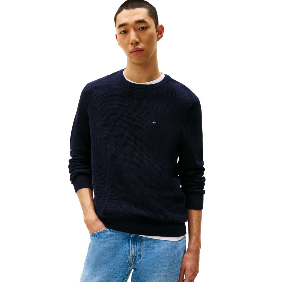 Tommy Hilfiger Men's Essential Structure Crewneck Sweater