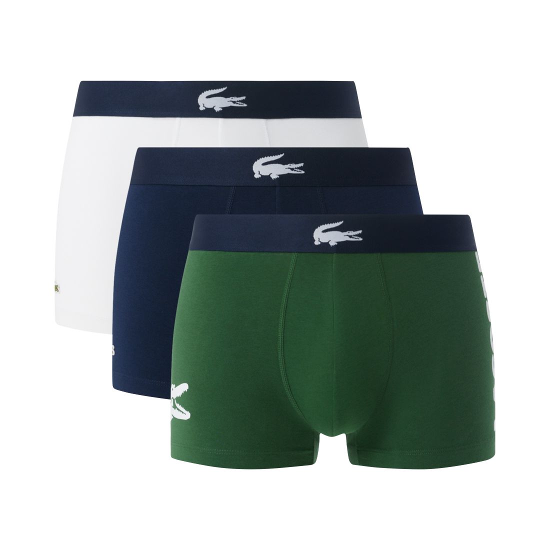 Lacoste Men's Cotton Stretch Trunks, 3-Pack