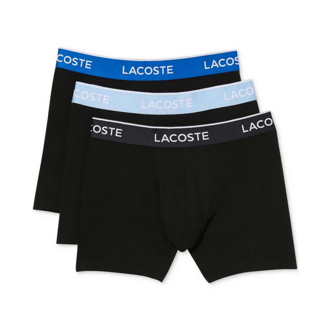Lacoste Men's Cotton Stretch Boxer Briefs, 3-Pack