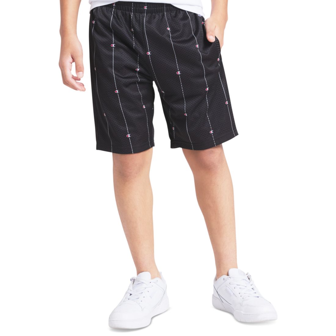 Champion Big Boys' Printed Mesh Hole Short