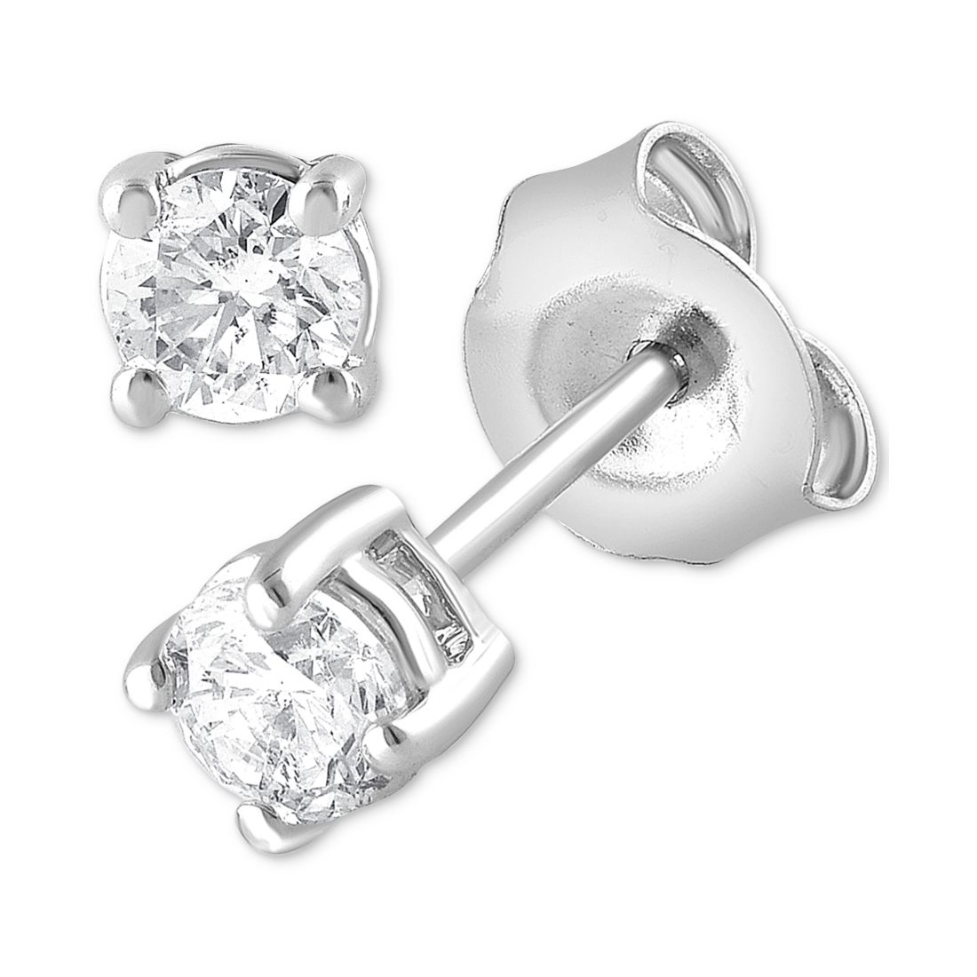 Forever Grown Diamonds Lab Grown Diamond Stud Earrings (1/3 ct. t.w.) in Sterling Silver