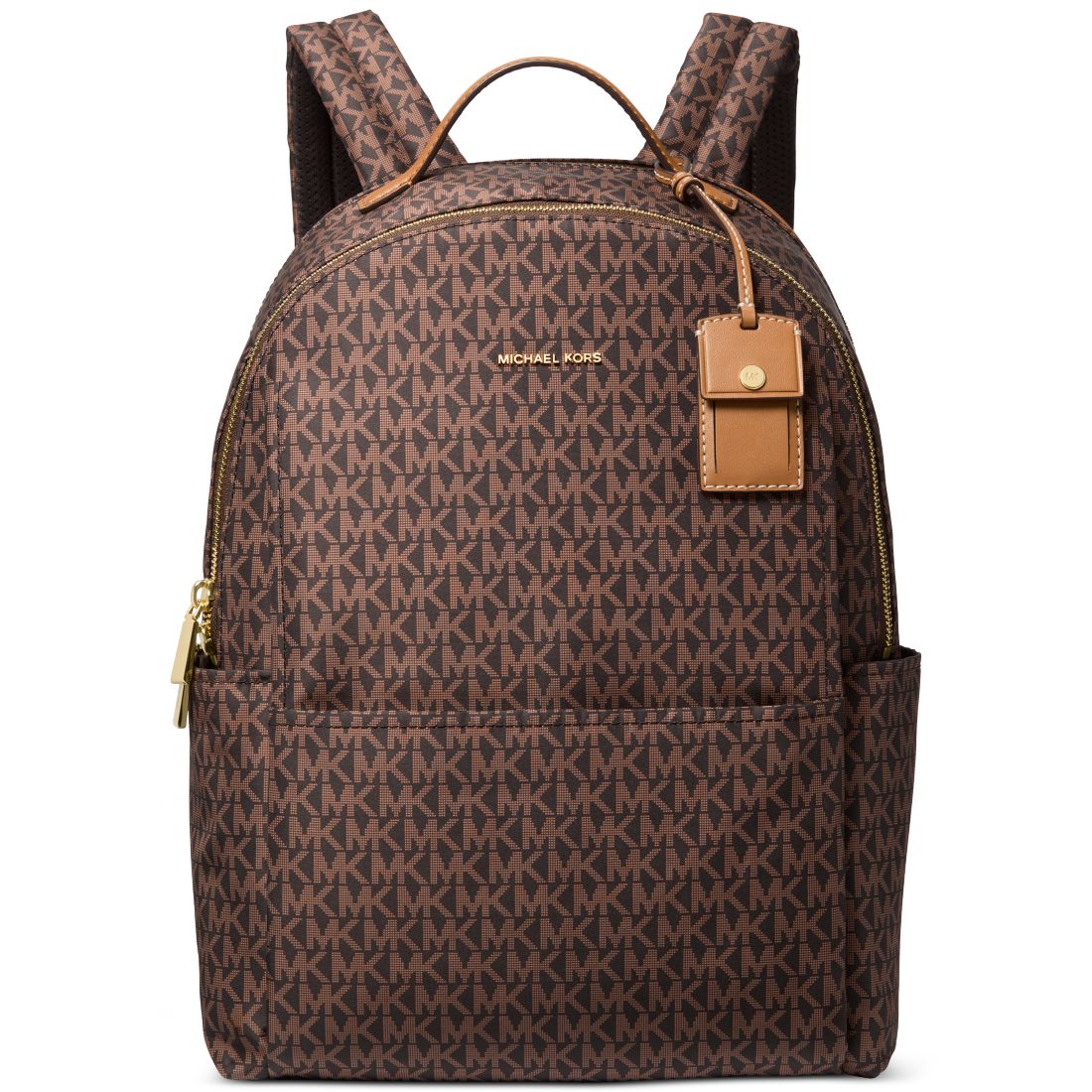 Michael Kors Sable Large Printed Signature Logo Backpack