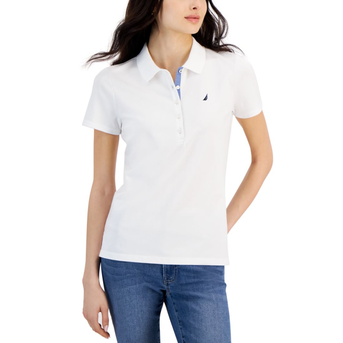 Nautica white polo best sale