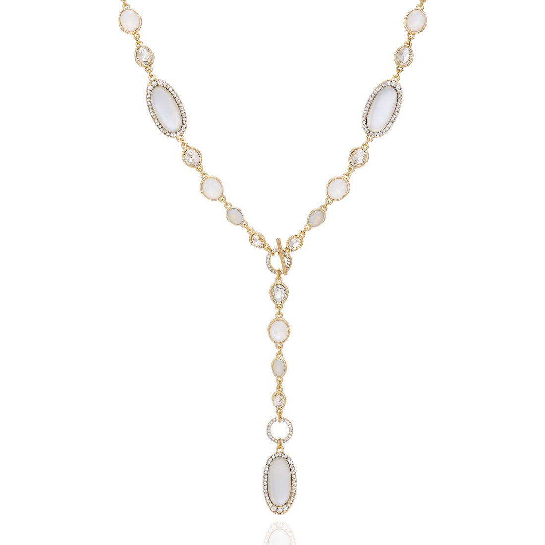 Guess Gold-Tone Toggle Lariat Necklace