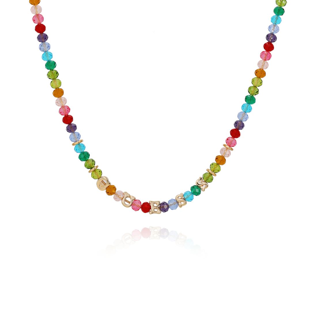 Guess Rainbow Beaded Single-Strand Necklace