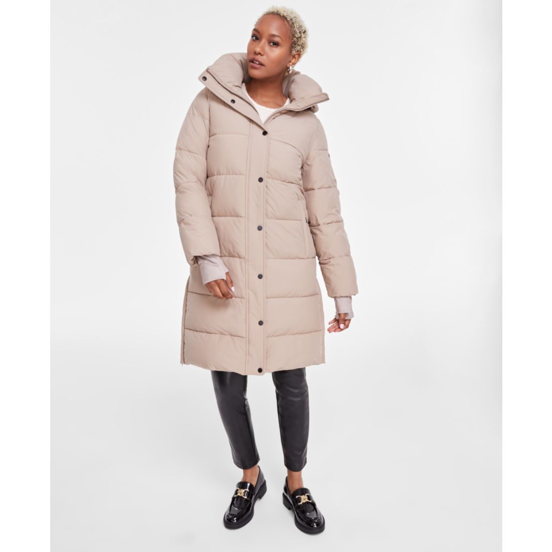 Macy s Bcbgmaxazria Petite Hooded Collared Puffer Coat available now at University Park Mall