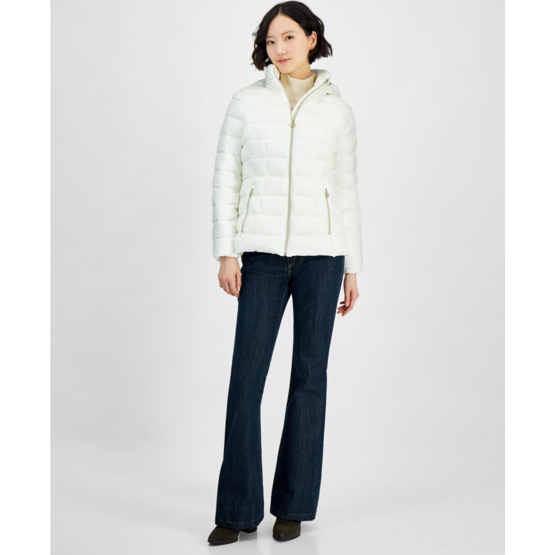 Michael Kors Michael Michael Kors Women's Hooded Zip Packable Puffer Coat